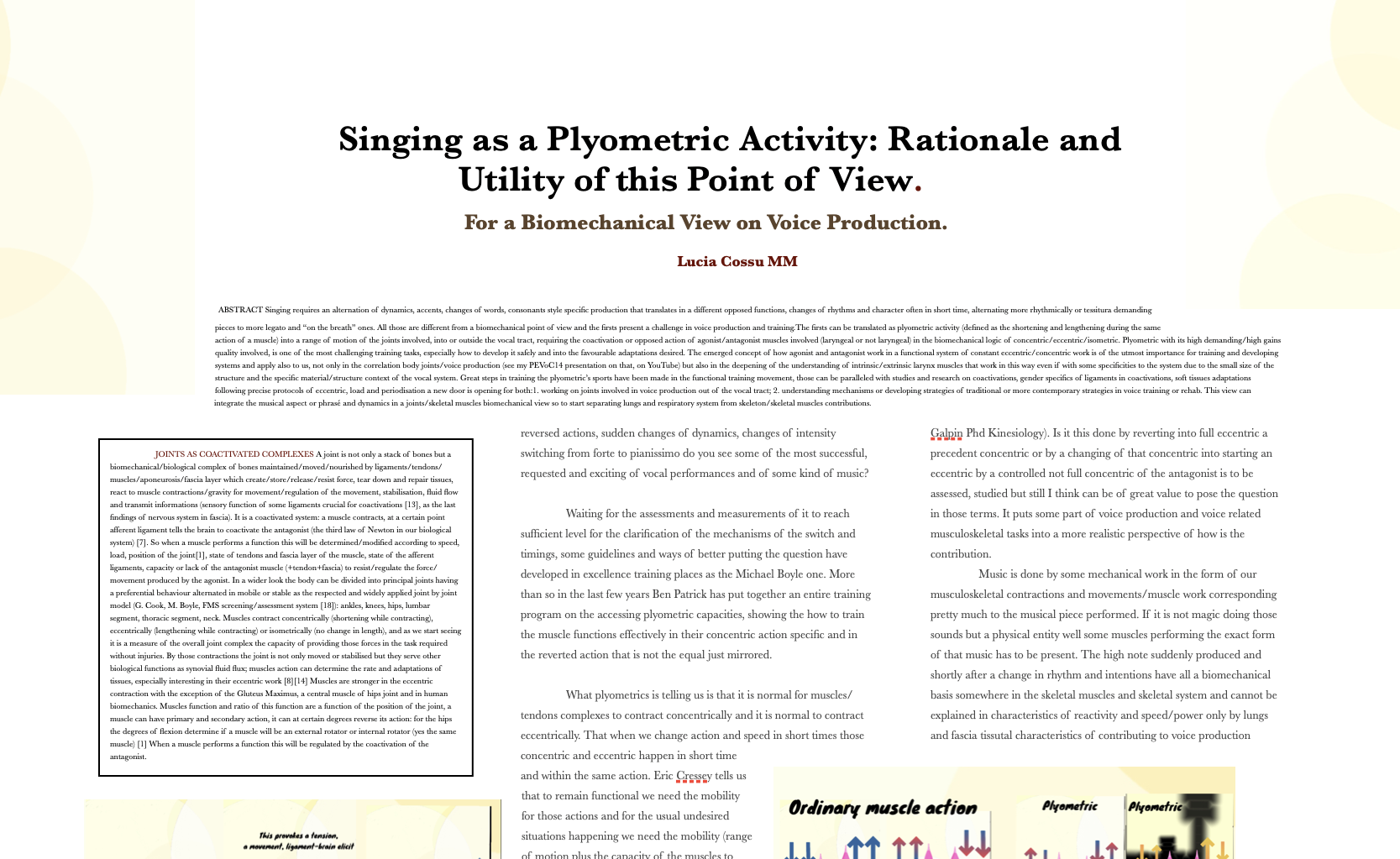 Voice Rise Abstract My Three Posters for The Voice Foundation 52nd Symposium, the Abstracts ...